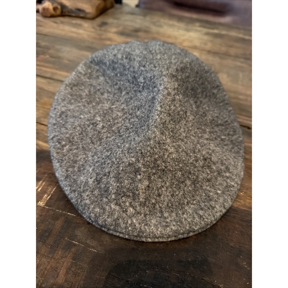 Vintage Mango Design Made In England Grey Wool Flat Cap!